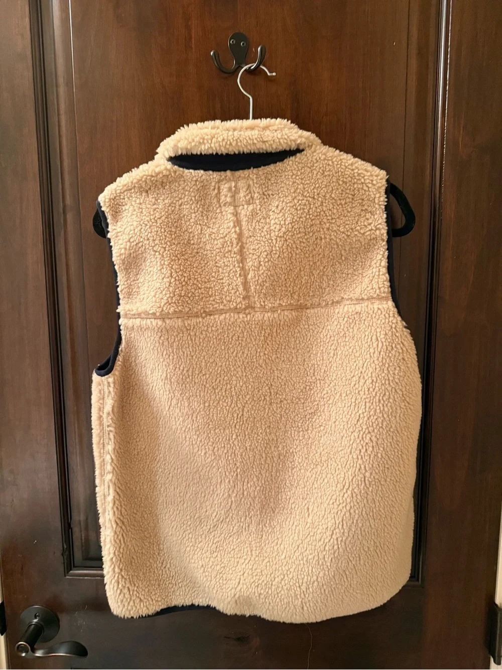 NWT Men’s J.Crew - Sherpa Vest with Navy Trim